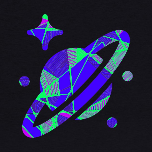 Planet galaxy space design geometric by carolsalazar